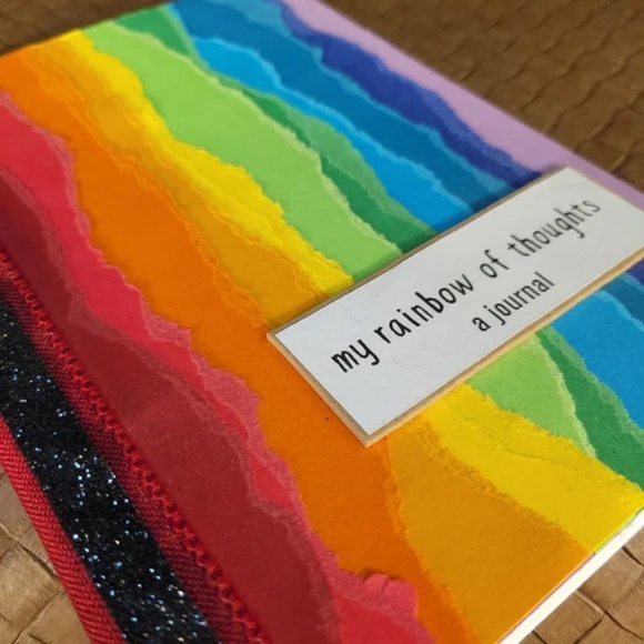 My Rainbow of Thoughts Unlined Journal Sketchbook - Picture 5 of 5